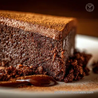 G&acirc;teau au Chocolat Sans Gluten Le Fondant Noir Absolu Facile Fiche recette