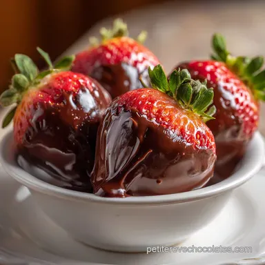 Fraises au Chocolat : M&eacute;thode pour un Enrobage Brillant en 50 Minutes Fiche recette