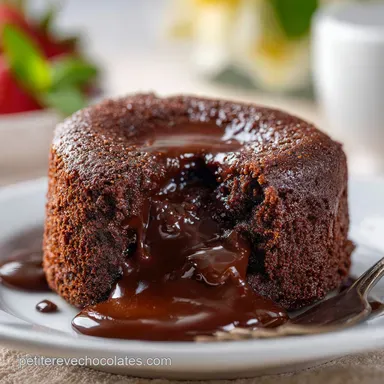Recette de G&acirc;teau au Chocolat Fondant pour 6 Personnes Fiche recette
