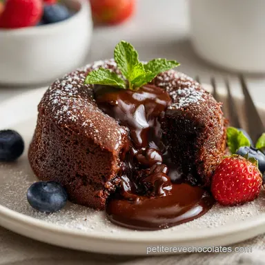 Recette de G&acirc;teau au Chocolat Fondant pour 6 Personnes