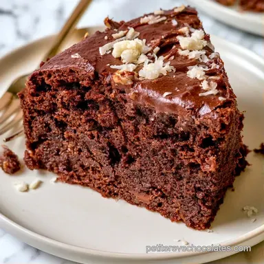 G&acirc;teau Chocolat Coco au Lait de Coco Fiche recette