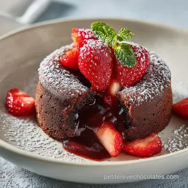G&acirc;teau au Chocolat et Fraises : Recette en 37 Minutes Fiche recette