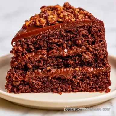 G&acirc;teau Chocolat Pralin&eacute; Croustillant Fiche recette