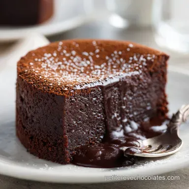 G&acirc;teau Chocolat Sans Farine pour 10 Portions Fiche recette
