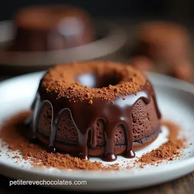 G&acirc;teau Chocolat Poudre Amande Moelleux et Fondant Intense