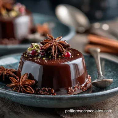 Guimauve au chocolat de No&euml;l : Recette maison cacao intense et &eacute;pices Fiche recette