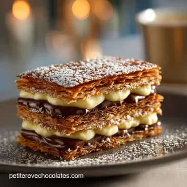 Mille Feuille la recette classique croustillante &agrave; la vanille Fiche recette