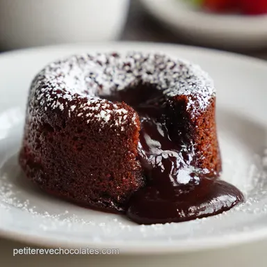 Moelleux au Chocolat pour 6 Personnes Fiche recette