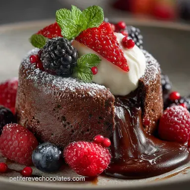 Moelleux au Chocolat C&oelig;ur Coulant Parfait le secret du c&oelig;ur onctueux
