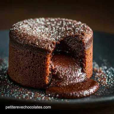 Chocolat Noir Intense Recette Moelleux C&oelig;ur Coulant Parfait Fiche recette