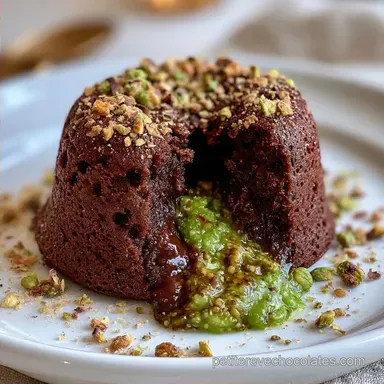 Moelleux Chocolat Pistache pour 8 Personnes