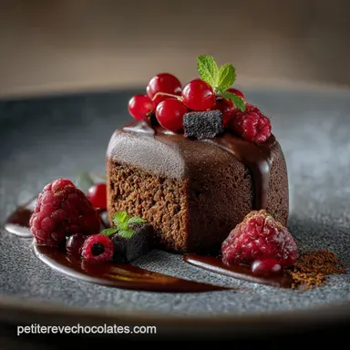 P&acirc;tisseries au chocolat Le Moelleux C&oelig;ur Noir Fondant Intense Fiche recette