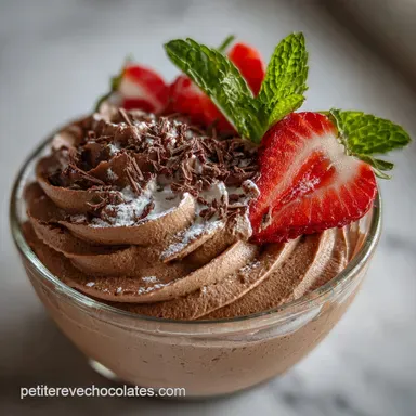 Mousse au chocolat: Recette Traditionnelle en 4 Heures