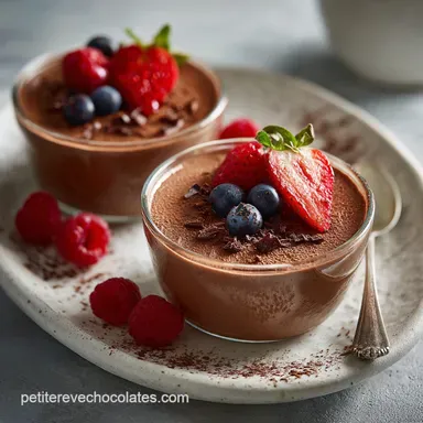 recette mousse au chocolat onctueuse - Sans G&eacute;latine Fiche recette