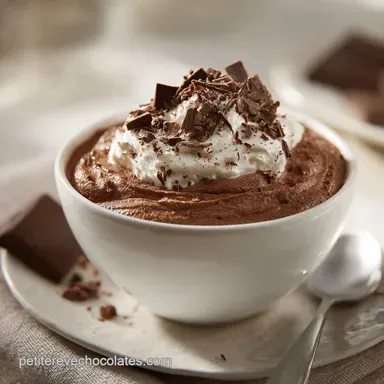 Mousse au Chocolat L&eacute;g&egrave;re : 4 Servings Fiche recette