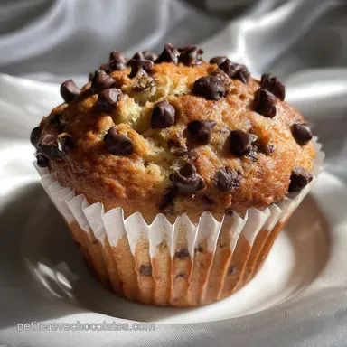 Muffin P&eacute;pites Chocolat: D&ocirc;me Spectaculaire Fiche recette