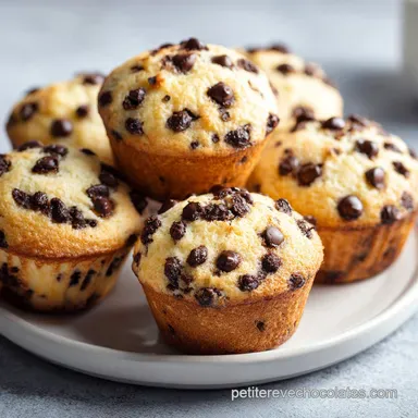 Muffins P&eacute;pites Chocolat Moelleux en 30 Min Fiche recette