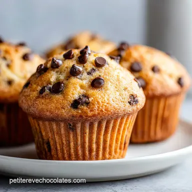 Muffins P&eacute;pites Chocolat Moelleux en 30 Min