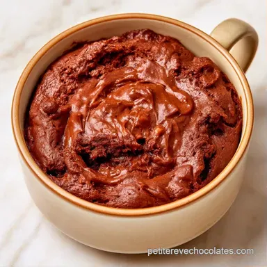 Mug Cake Au Chocolat En Poudre en 3 Min Fiche recette