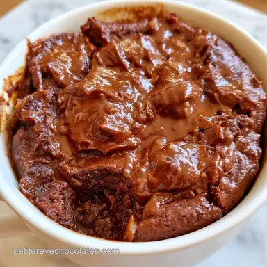 Mug Cake Chocolat Fa&ccedil;on Brownie en 4 Min Fiche recette