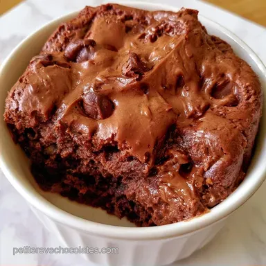 Mug Cake Chocolat Fa&ccedil;on Brownie en 4 Min