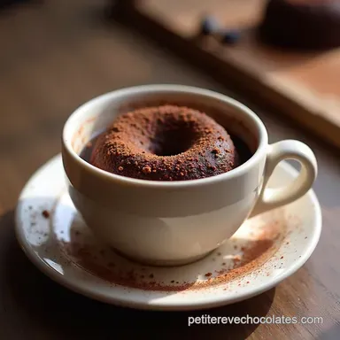 Recette Mug Cake au Chocolat Facile C&oelig;ur Coulant en 5 Minutes
