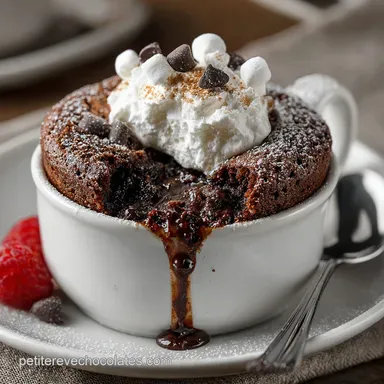 Mug cake chocolat : Recette facile et rapide pour un moelleux minute Fiche recette