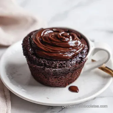 Nutella Chocolate Mug Cake Fondant Fiche recette