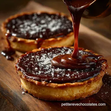 P&acirc;tisserie au chocolat Tartelettes Caramel Sal&eacute; Ganache Intense Fiche recette