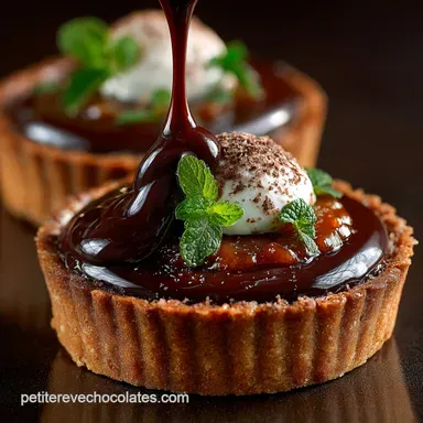 P&acirc;tisserie au chocolat Tartelettes Caramel Sal&eacute; Ganache Intense