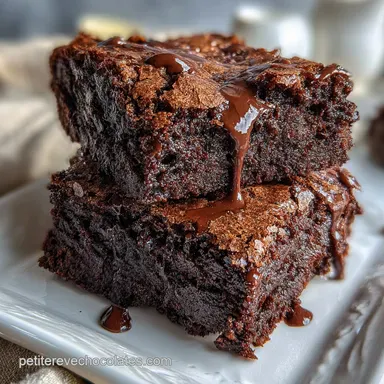 Recette Brownie au Chocolat Moelleux en 32 Minutes Fiche recette