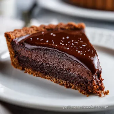 Recette Tarte au Chocolat Cr&eacute;meuse pour 8 Fiche recette