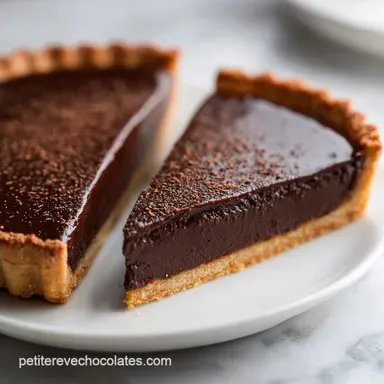 Recette Tarte au Chocolat Cr&eacute;meuse pour 8
