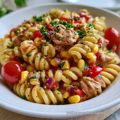 Recette Salade P&acirc;tes Thon au Ma&iuml;s Fiche recette