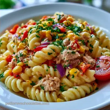 Recette Salade P&acirc;tes Thon au Ma&iuml;s