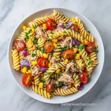 Salade de P&acirc;tes Repas Froid au Thon