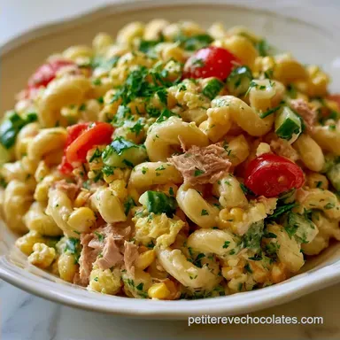 Salade Macaroni Thon Oeuf en 45 Minutes