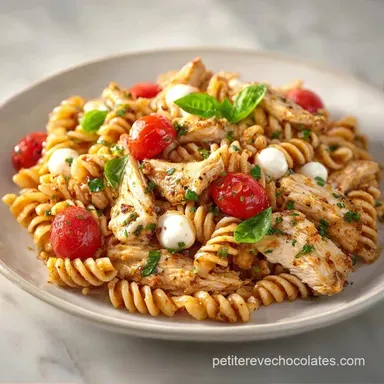 Salade P&acirc;tes Compl&egrave;tes Poulet en 25 Min Fiche recette