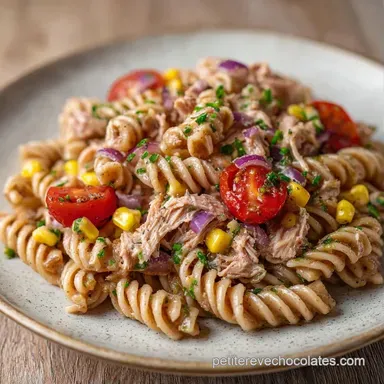Salade P&acirc;tes Compl&egrave;tes Thon en 30 Min Fiche recette