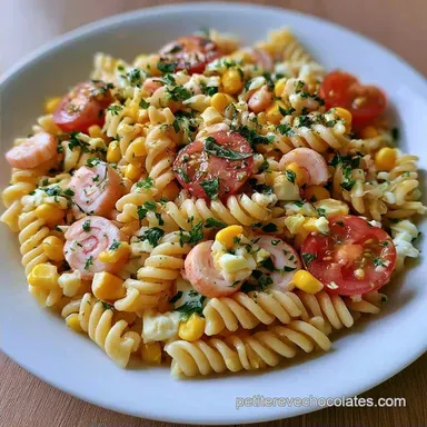 Salade P&acirc;tes Froides Surimi pour 4