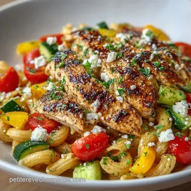 Salade P&acirc;tes Piquenique Facile au Poulet Fiche recette