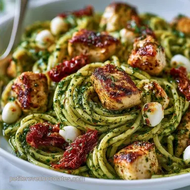 Salade P&acirc;tes Poulet Pesto pour 4 Personnes
