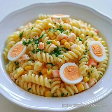Salade P&acirc;tes Surimi Mayonnaise pour 2 Fiche recette