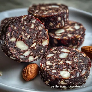 Saucisson au chocolat sans oeuf : Recette Italienne Facile Fiche recette