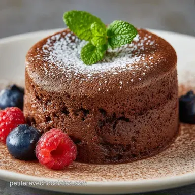 Souffl&eacute; Chocolat Noir pour 4 Personnes Fiche recette