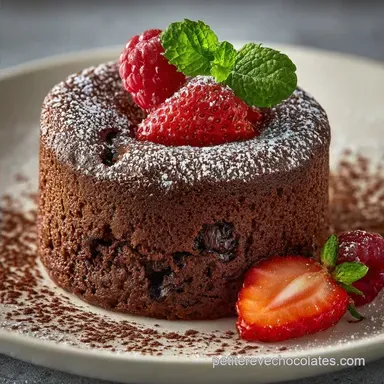 Souffl&eacute; Chocolat Noir pour 4 Personnes