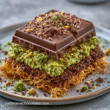 Tablette Chocolat Duba&iuml; Croustillante Fiche recette