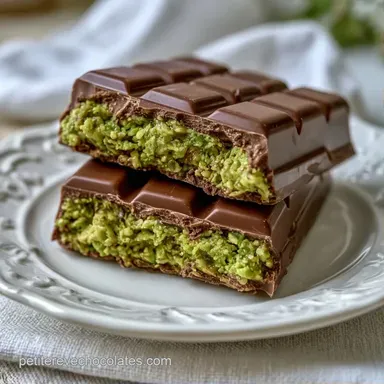 Tablette Chocolat Duba&iuml; &agrave; la Pistache Fiche recette