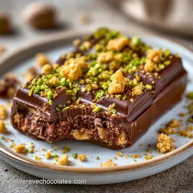 Chocolat Fourr&eacute; Pistache et Kada&iuml;f Fiche recette