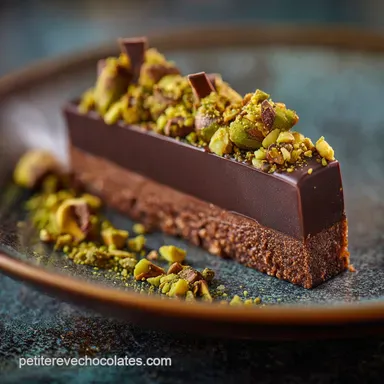 Tablette de chocolat pistache Recette facile au noir intense 70 Fiche recette